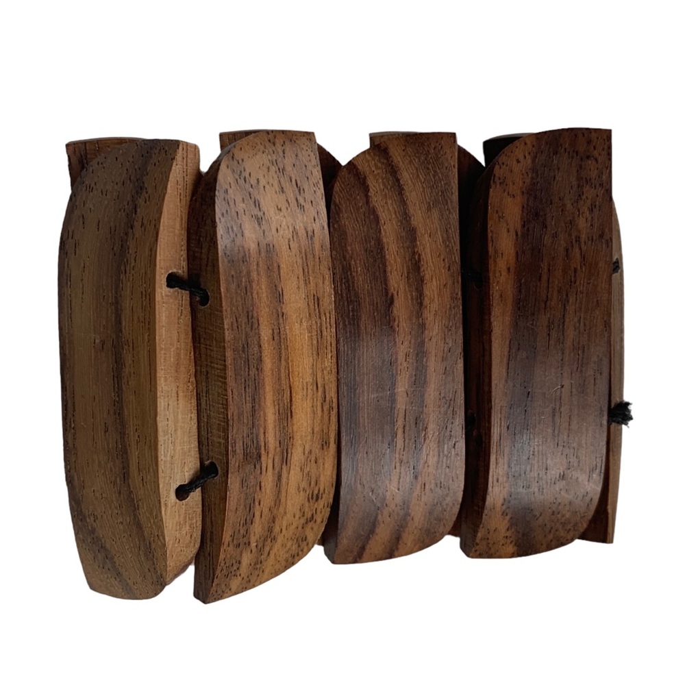 Expandable Wooden Bracelet Woman’s Natural Jewelry - Picture 1 of 7